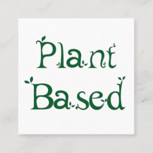 Carte De Visite Carré À base de plantes