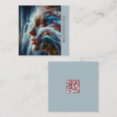 Carte De Visite Carré A.I. Déesse de l'eau (Devant / Derrière)