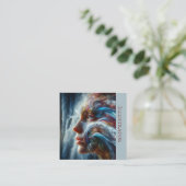 Carte De Visite Carré A.I. Déesse de l'eau (Debout devant)