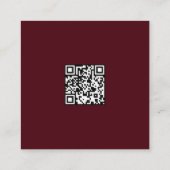 Carte De Visite Carré A.I. Mal Jack-o'lanterne (Dos)