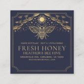 Carte De Visite Carré Abeille à miel à tarot de cuisine modifiable (Devant)