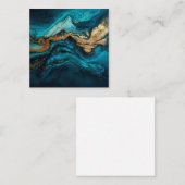 Carte De Visite Carré Abstract marine (Devant / Derrière)