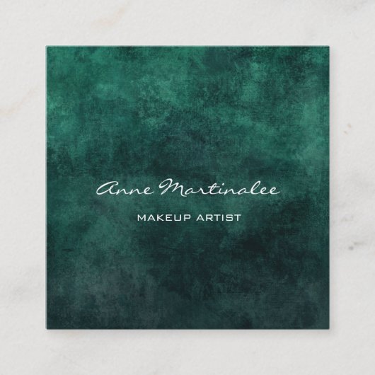 Carte de visite Carré Abstrait de maquillage (Devant)