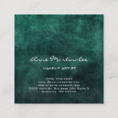 Carte de visite Carré Abstrait de maquillage (Dos)