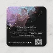 Carte De Visite Carré *~* Abstrait Ethereal AP46 Magical Parties scintil (Dos)