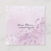 Carte de visite Carré Abstrait Lavender (Devant)