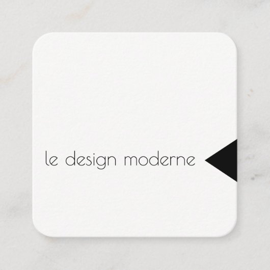 Carte De Visite Carré Accent du triangle (Devant)