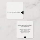 Carte De Visite Carré Accent du triangle (Devant / Derrière)