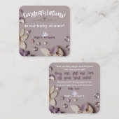 Carte De Visite Carré Accessoires d'Angie Commande personnalisée "Carte (Devant / Derrière)