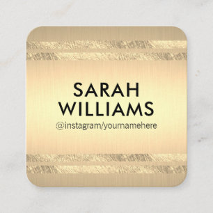 Carte De Visite Carré Accessoires Or Design