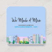 Carte De Visite Carré Adresse du site Web de l'entreprise Modifier la vi (Devant)