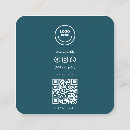 Carte De Visite Carré Adventure Travel Guide Mountain (Dos)