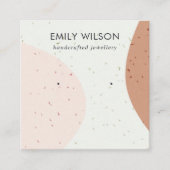 CARTE DE VISITE CARRÉ AFFICHAGE D'APPROVISIONNEMENT EN POUSSIÈRE CÉRAMIQ (Devant)