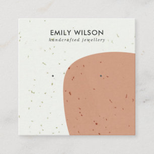 CARTE DE VISITE CARRÉ AFFICHAGE DE RESTAURATION DE L'ÉTUDE DE TERRACOTT