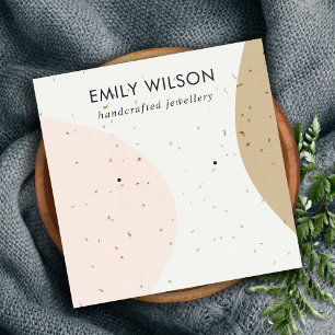 CARTE DE VISITE CARRÉ AFFICHAGE DE RESTAURATION DE L'ÉTUDE D'OCRE BLANC