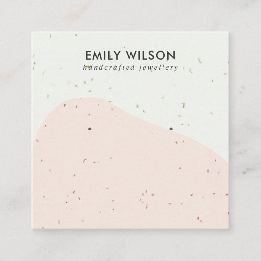 CARTE DE VISITE CARRÉ AFFICHER L'AFFICHAGE D'APPROVISIONNEMENT EN VAGUES (Devant)