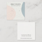 CARTE DE VISITE CARRÉ AFFICHER L'ÉCRAN DE RECHERCHE DE CÉRAMIQUE BLUSH G (Devant / Derrière)