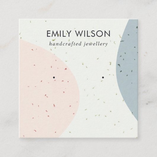 CARTE DE VISITE CARRÉ AFFICHER L'ÉCRAN DE RECHERCHE DE CÉRAMIQUE BLUSH G (Devant)