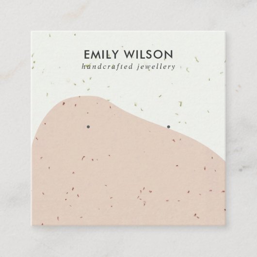 CARTE DE VISITE CARRÉ AFFICHER L'ÉCRAN DE RECHERCHE D'UNE VAGUE DE PÊCHE (Devant)