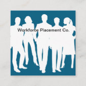 Carte De Visite Carré Agence de l'emploi Emploi Poste (Devant)