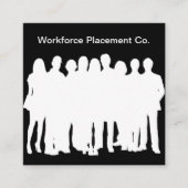 Carte De Visite Carré Agence de l'emploi Emploi Poste (Devant)