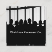 Carte De Visite Carré Agence de l'emploi Emploi Poste (Devant)