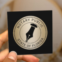 Agent de signature de prêt de timbre notaire d'or