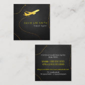 Carte De Visite Carré Agent de voyage (Devant / Derrière)