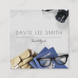 Carte De Visite Carré Agent de voyage