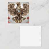 Carte De Visite Carré Aigle à bijoux (Devant / Derrière)