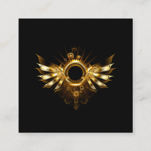 Carte De Visite Carré Ailes de Steampunk