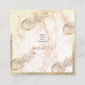 CARTE DE VISITE CARRÉ AÎNE D'OR FAUX+MARBRE (Dos)