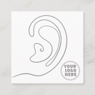 Carte De Visite Carré Ajouter Votre Logo Bijoux Boucles d'oreilles