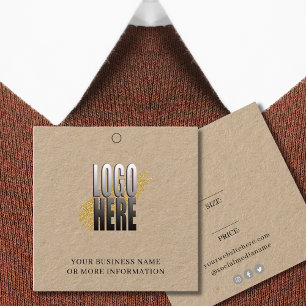 Carte De Visite Carré Ajouter votre logo Social Media Kraft Card Prix Ta