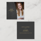 Carte De Visite Carré Ajouter votre photo Consultant immobilier (Devant / Derrière)