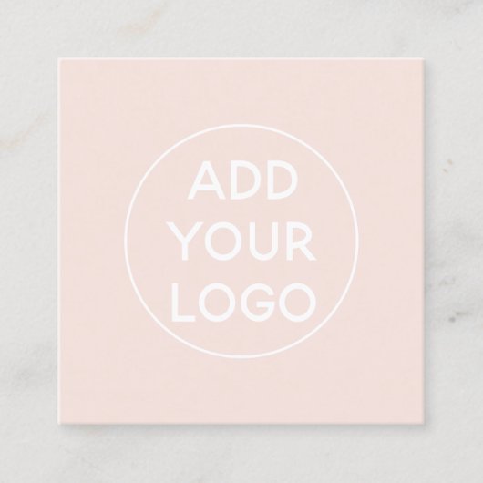 Carte De Visite Carré Ajoutez le logo fait sur commande simples que (Devant)