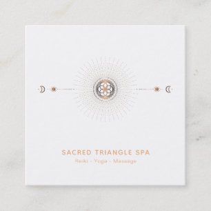 Carte De Visite Carré *~* Alchemy Moon Shaman Sacré Geometry Mandala