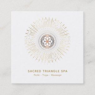 Carte De Visite Carré *~* Alchimie - Mandala Shaman, Géométrie sacrée