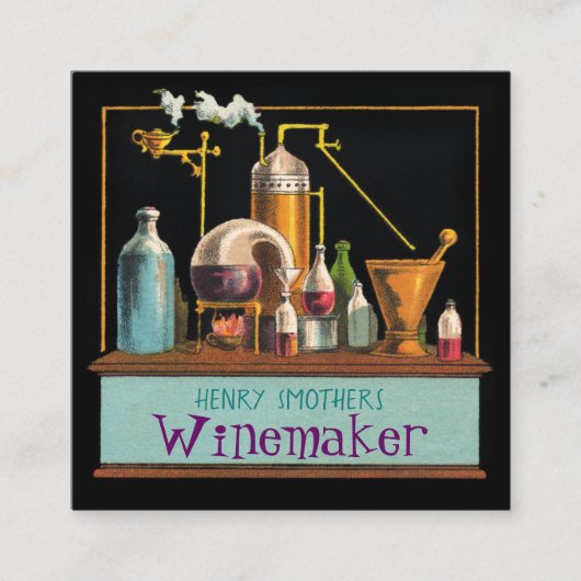 Carte de visite Carré Alchimiste Winemaker (Devant)
