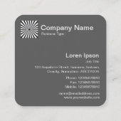 Carte De Visite Carré Alien Xebra (Dos)