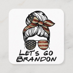 Carte De Visite Carré Allons-y Brandon, Allons-y Brandon