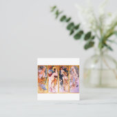 Carte De Visite Carré Alphonse Mucha - Quatre Saisons (Debout devant)