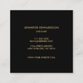 Carte De Visite Carré Améthyste mauve cristal professionnel (Dos)