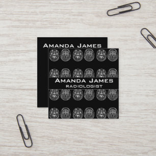 Carte De Visite Carré Analyse Mri du cerveau