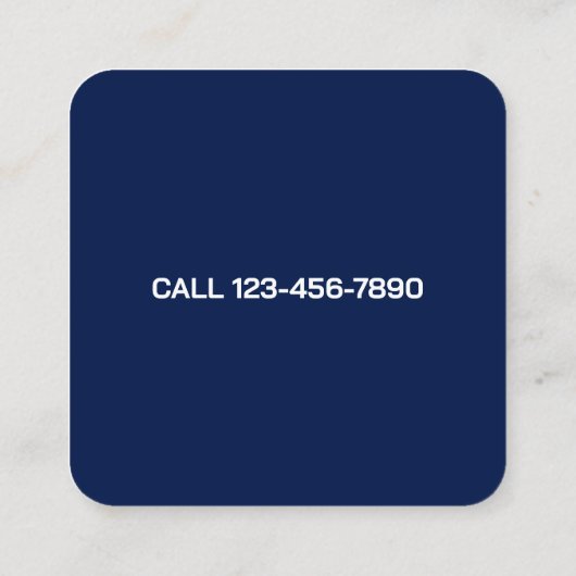 Carte De Visite Carré Analyste Forex (Dos)