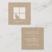 Carte De Visite Carré Animaux de compagnie Salon Groomer Services Modern (Devant / Derrière)