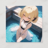 Carte De Visite Carré Anime Poolside (Dos)
