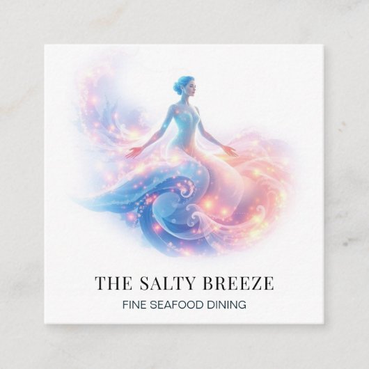 Carte De Visite Carré *~* AP13 104 Beach WAVE Naissance de Vénus (Devant)