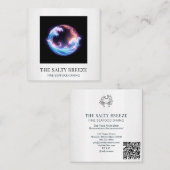 Carte De Visite Carré *~* AP13 Beach Wave Restaurant Country Club 98 (Devant / Derrière)