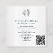 Carte De Visite Carré *~* AP13 Beach Wave Yoga Spa Massage Reiki 92 (Dos)